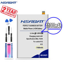 Bateria de substituição para oukitel k12, nova remessa [hsabat] 11000mah 2024 - compre barato