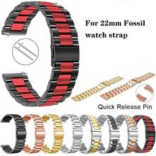 22MM Stainless Steel Strap For Fossil Gen 4 Q Explorist HR/Gen 5 Smart Watch Band Bracelet Replaceable Wrist Strap Gen5 5 Correa 2024 - buy cheap