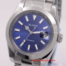 Bliger 40mm Automatic Mechanical Mens Watch Luxury Calendar Luminous Waterproof Sapphire Glass Stainless Steel Case Men's Watch 2024 - buy cheap