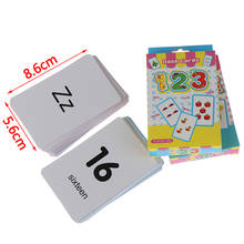 Cartas flash de jogo, 36 peças, aprendizado de linguagem em inglês, jogo educativo para bebês 2024 - compre barato
