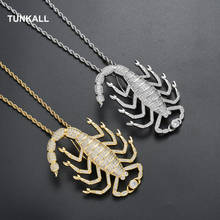 Bling Bling Insect Brass Pendant CZ Iced Out Hip Hop  Jewelry Men Necklace Animal Pendant CN207 2024 - buy cheap