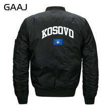 Kosovo Flag Jackets Men O Neck Fashion Jacket Baseball Bomber Military Style Fleece Winter Autumn Parka Casual  Jackets Women 2024 - buy cheap