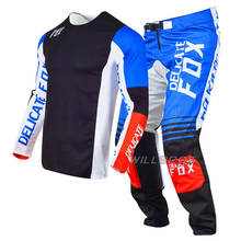 Delicate Fox Jersey Pants MTB Combo MX BMX Dirt Bike Outfit Motocross Suit Mountain Bicycle Enduro Cycling Off-road Men Kits 2024 - buy cheap