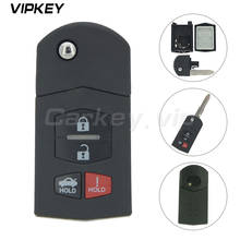 Remotekey bgbx1t478ske12501 4 botão para mazda 3 5 6 RX-8 MX-5 CX-5 miata CX-7 CX-9 05-1 flip remoto desbloquear chave fob caso escudo 2024 - compre barato