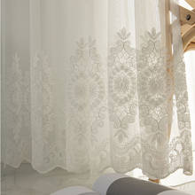 Tempo-limitado limitado tecido cortinas dormitorio estilo europeu bordado tule para sala de estar tratamentos de fios para o quarto 2024 - compre barato