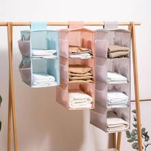 storage and organization wardrobe hanging storage organizers Bag Closet 2/4-shelf Cloth Hanging Shelf With Side Organization 2024 - buy cheap