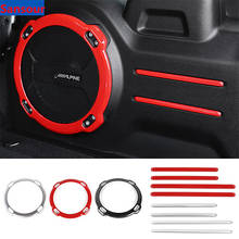 Sansour-tira adhesiva para decoración de maletero de Jeep Wrangler JL, Subwoofer, altavoz, tira embellecedora, para Jeep Wrangler JL Rubicon 2018 + 2024 - compra barato