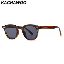 Kachawoo square sunglasses retro man small sun glasses women black leopard unisex summer decoration European style hot selling 2024 - buy cheap