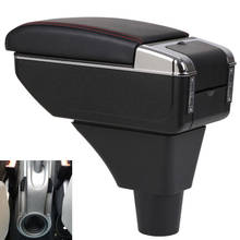 For Seat ibiza armrest box central Store content Storage box Seat armrest box with cup holder ashtray USB interface car parts 2024 - buy cheap