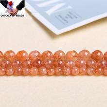 OMH Wholesale JD190 6 8 10mm Natural Jewelry DIY Making Bracelet Necklace Natural AAAAA Gold Sun Stone Loose Spacer Round Beads 2024 - buy cheap