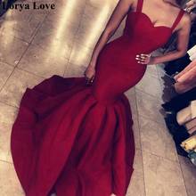 Sexy Mermaid Long Prom Dresses 2021 Women Formal Party Night Robe De Soiree Wine Red High Quality Vestidos De Gala Evening Gowns 2024 - buy cheap