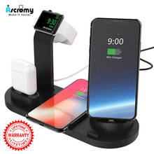 3 in 1 Wireless Charging Dock Station Stand Holder for Apple Watch Airpods iPhone XR X XS Max 8 Plus Induction Charger Docking 2024 - buy cheap