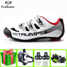 Tiebao Road Cycling Shoes Men Sneakers 2021 Self-locking Riding Bike Shoes Ultralight Bicycle Sneakers Women zapatillas ciclismo 2024 - buy cheap