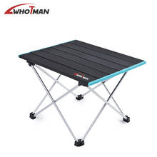 Aluminum Folding Camping Table Lightweight Portable Camp Table Collapsible Foldable Picnic Table in a Bag Outdoor Camping Furnit 2024 - buy cheap
