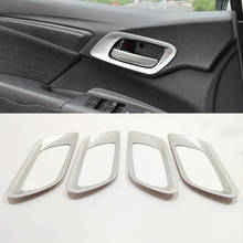 For Honda FIT JAZZ 2014 2015 2016 2017 2018 Accessories Car Inner Door Bowl Protector Frame Cover Trim Car Sticker Styling 2024 - buy cheap