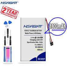 Nova chegada [hsabat] 1800mah 361-00082-00 bateria de substituição para garmin varia tl gps 2024 - compre barato