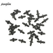 100 Pcs Water Hose Connector Agricultural Irrigation Garden Lawn 1/4 '' Water Connector Drip Irrigation kit Connect 4/7mm IT007 2024 - buy cheap