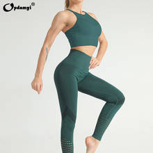 2020 Summer Mesh Sports Bra High impact Yoga Sets Women Gym Clothes High Waist Legging Fitness Workout Pants Seamless Yoga Set 2024 - buy cheap