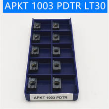 100PCS APKT1003 LT30 Carbide insert turning tool lathe cutter milling cutter CNC cutting tool APKT 1003 2024 - compre barato
