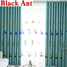 Cute Dinosaur Kids Baby Room Curtain Nursery Blackout Curtain Sheer Fabrics For Window Bedroom Drapes Tulle Curtain X-ZH054#30 2024 - buy cheap