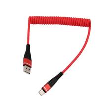 USB-C кабель типа C спиральная пружина типа C мужской удлинитель для синхронизации данных зарядный кабель для Samsung 2024 - купить недорого