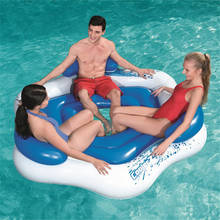 Inflatable Air Mattress Inflatable Mattress For Swimming Water Mattress Inflatable Floating Island Swimming Mattress Sea Chairs 2024 - buy cheap