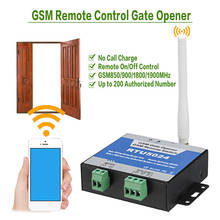 RTU5024 GSM открывалка для ворот реле пульт дистанционного управления управление доступом к двери беспроводной открывалка двери по бесплатному звонку 850/900/1800/1900 МГц 2024 - купить недорого