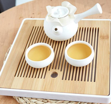 Bandeja de té de bambú Kung Fu chino, platillo de viaje, bandeja de té seco, accesorios de Ceremonia de té, juego de té, bandeja de servicio de mesa de café MJ 2024 - compra barato