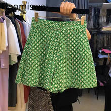 Tinomiswa-Pantalones cortos de cintura alta para mujer, pantalón corto holgado informal con estampado Floral, estilo coreano, combina con todo, moda 2021 2024 - compra barato