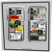 Ins tagram qr-код метки Мягкий силиконовый чехол для телефона iPhone 11 Pro Xs MAX XR X 7 8 plus 8 plus роскошный нескользящий чехол 2024 - купить недорого