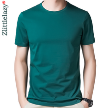 2020 брендовая Повседневная футболка с коротким рукавом, Мужская футболка, летняя мужская одежда, Однотонная футболка, уличная мода, футболки, футболки, 5244 2024 - купить недорого