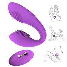 Mujer punto G vibrador consolador doble vibrador Vagina masaje juguetes sexuales para las mujeres inalámbrico Dildo con Control remoto huevo vibrador adulto 2024 - compra barato