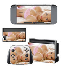 15 стилей s красивые сексуальные женские стильные виниловые наклейки Стикеры для консоли Nintendo Switch NS NX и игровых аксессуаров Joy-con 2024 - купить недорого