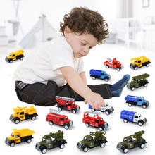 Kids Toys 4 Pcs/Set City Mini Alloy Pull Back Car Series Diecast Car Toys Fire Truck Engineer Vehicle Model Toys for Kids Gift 2024 - buy cheap