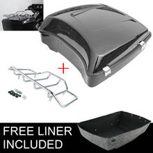 Motorcycle Chopped Pack Trunk + Luggage Rack Rail For Harley Touring Tour Pack Road Glide Electra Glide Road King 2014-2021 18 2024 - buy cheap