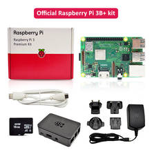 Official raspberry pi 3 b plus premium kit with Raspberry Pi Power supply EU/UK/AU/US plug +HDMI cable+case+16G TF card in stock 2024 - buy cheap