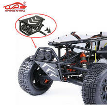 Metal Front Guard Bumper With LED Light Cover for 1/5 ROVAN HPI KM Baja 5T 5SC 2024 - buy cheap