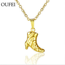 OUFEI Stainless Woman Necklace Rose gold High Heels Woman Necklace Fashion Send a Girlfriend a Gift New Jewelry 2024 - buy cheap