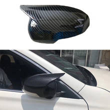 Tapas de cubierta de espejo retrovisor de coche, piezas de coche de fibra de carbono ABS, para Toyota Mark X Reiz 2010-2016 2024 - compra barato
