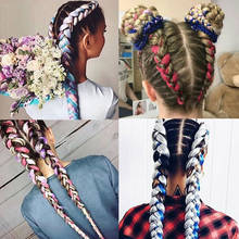 Long Ombre Jumbo Hair Accessories Synthetic Braiding Hair Blonde Pink Blue Grey Hair Extensions Jumbo Braids 2024 - buy cheap