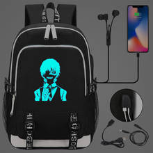 Fashion USB Charging Tokyo Ghoul Backpack Unisex Hip Hop Casual Sport Luminous School Bag College Students Outdoor Bagpacks 2024 - buy cheap