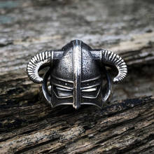 Beier 316L Stainless Steel Nose viking for men scandinavian Odin  Viking Warrior Amulet Ring fasion jewelry LR506 2024 - buy cheap