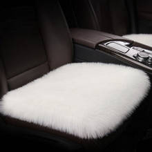 Мягкие теплые чехлы на автомобильные сиденья из искусственного меха, универсальный размер, подушка на автомобильное сиденье, осенне-зимний... 2024 - купить недорого