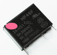 relays HF46F-5-HS1 5v HF46F-12-HS1  12v HF46F-24-HS1 24v 10pcs 2024 - buy cheap