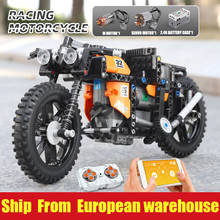 Molde rei 23005 high-tech rc carro menino brinquedos MOC-17249 app controle rápido modelo de motocicleta blocos de construção tijolos presentes de natal 2024 - compre barato