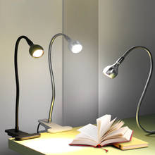 USB Power Clip Holder LED Book Light Desk Lamp 1W Flexible LED Reading Book Lamp Switch On/Off Table Lamp for Bedroom Study Room 2024 - buy cheap