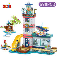 698PCS Girl Gift Building Blocks Lighthouse Rescue Small Particles Assembled Building Blocks Childrens Educational Toys For kids 2024 - buy cheap