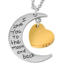 Ожерелье с кулоном в виде сердца и Луны от IJD9469 I Love You to The Moon and Back 2024 - купить недорого
