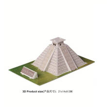 3D головоломка Мексика майя Пирамида модель здания всемирно известные исторические архитектурные образования игрушки для подарков 2024 - купить недорого