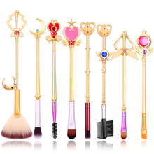 Cartoon Anime Cosplay Magic Wand Prop Accessories Women Make up Makeup Brushes Set Basic Tool 2024 - buy cheap